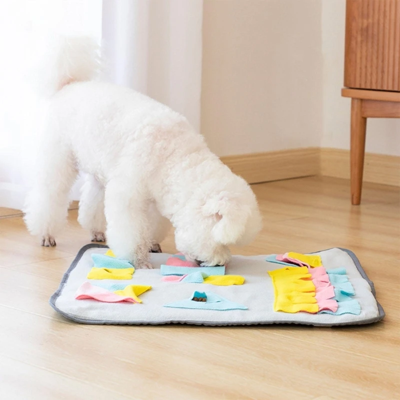 594C Sforăi Mat pentru Câine Lent Alimentator Sniffing Pad Catelus Interactiv Puzzle Jucărie animale de Companie Tratează Joc Rogojini Elibereaza de Stres Imagine 0