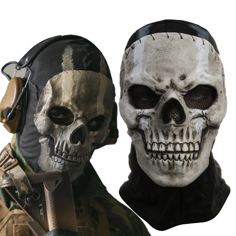 Fantoma Masca Craniu Cosplay Unisex Latex Acoperit Capul Cyberpunk Casca Efectua Costum Pentru Petrecerea De Prop Imagine 0