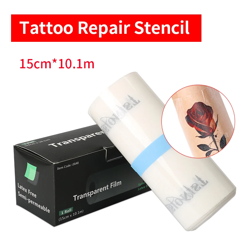1buc Tatuaj Reparații Autocolante 10M*15CM Bandaj Medical Respirabil Impermeabil Pentru Tatuaj Rana de Reparare Film Bandă de Protecție Autocolant Imagine 0