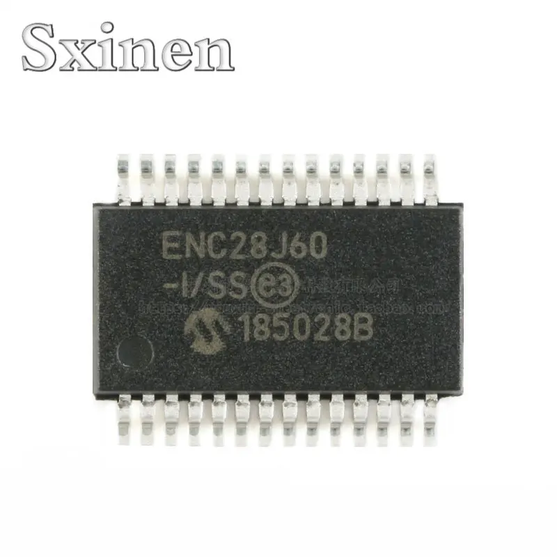10BUC ENC28J60-I/SS Ethernet Controller 8KB RAM SSOP-28 Imagine 1