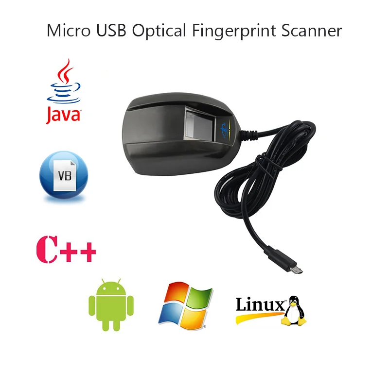 HFSECURITY Biometrice USB Cititor de Amprente Scanner de amprente Digitale SDK Gratuit PHP Micro Pentru Windows Sistem Android Imagine 1