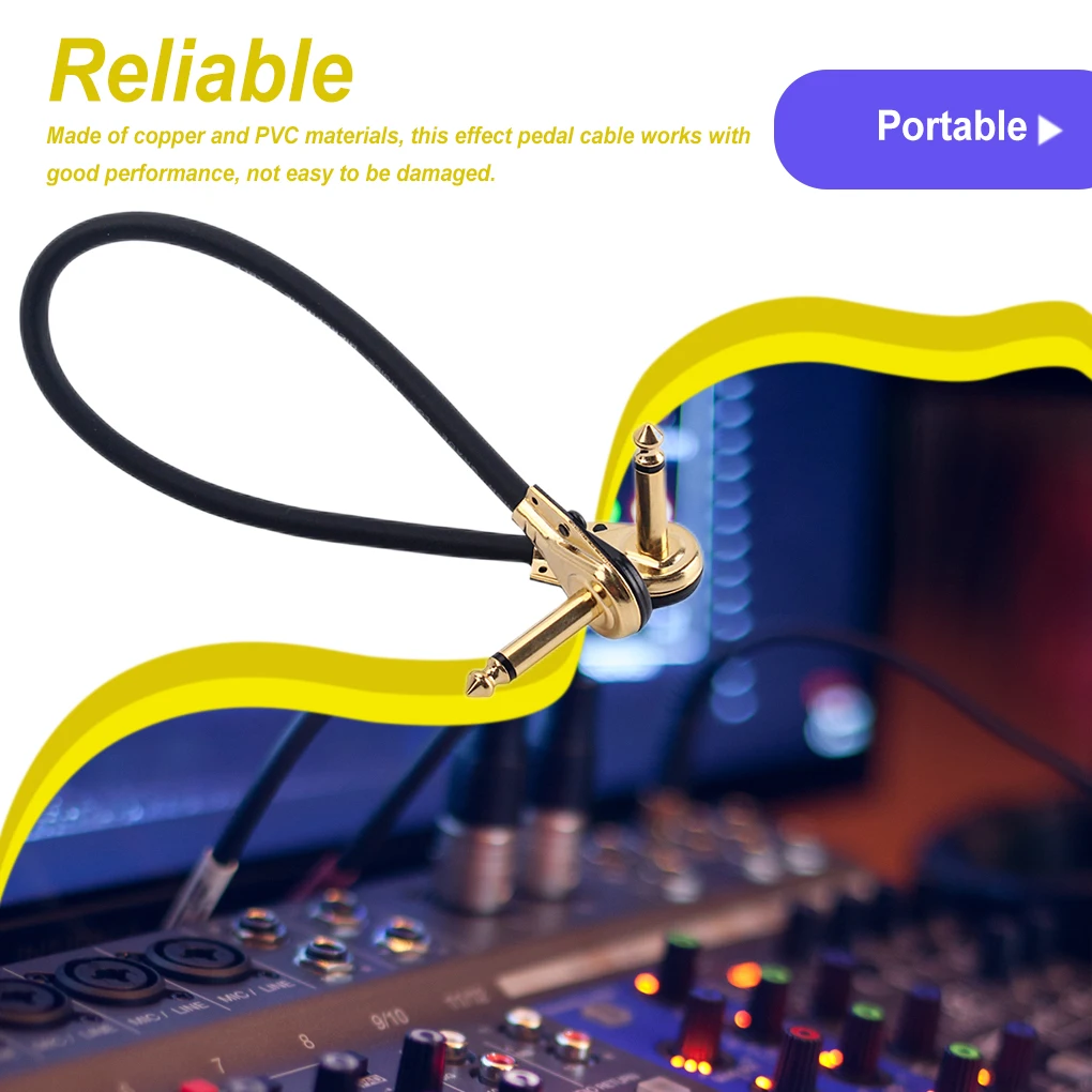 Efect Pedala Cablu 6 35mm Chitara Cablu de Instrument cu Coarde Înregistrator de Sunet de Sârmă Imagine 1