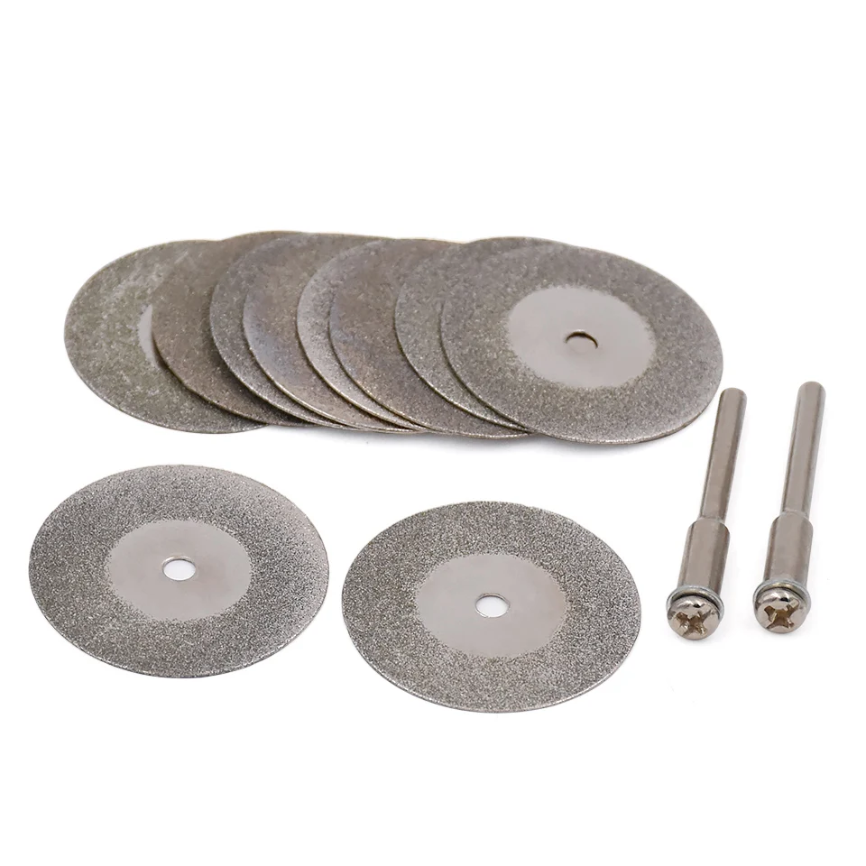 10buc 16 20 25 30 mm Diamant de Metal de Tăiere Disc de Ferăstrău Volan Metal Pentru Instrumente Rotative Dremel Accesorii cu Mandrina Imagine 1