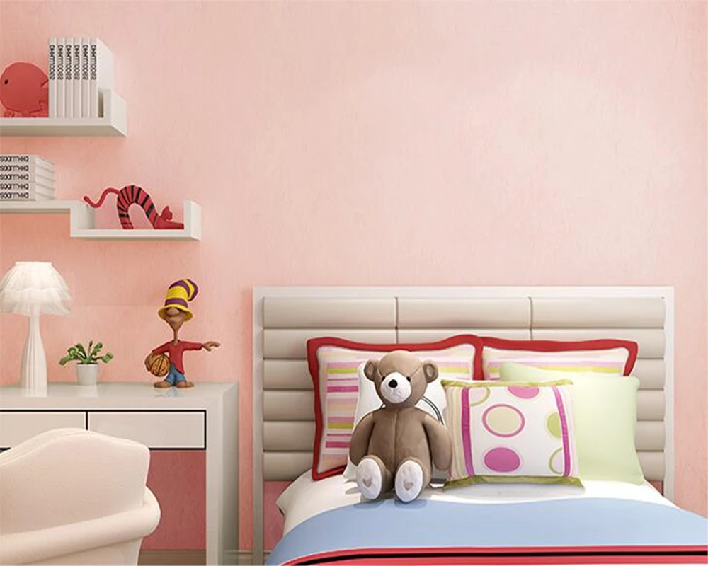 Beibehang Elegant de culoare solidă dormitor sufragerie living tapet Caracteristica rola de tapet pentru Living Home Decor Imagine 1