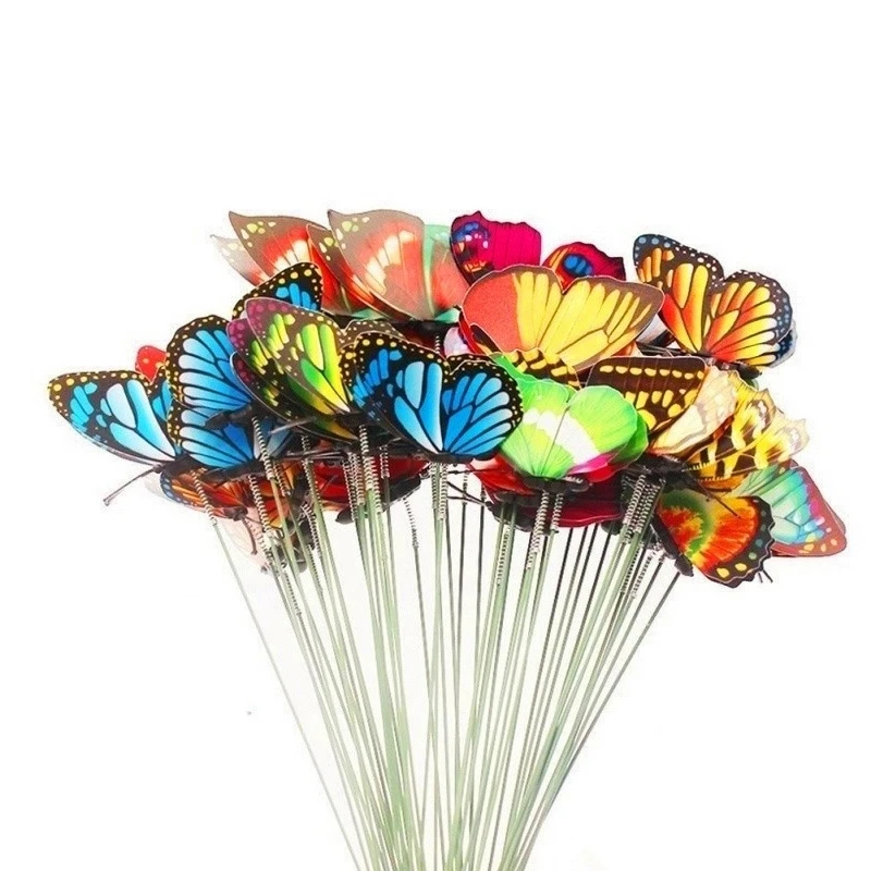 Grămadă De Fluturi De Gradina Curte De Plantat Fluture Colorat Miza Decoratiuni De Gradina Ghivece De Flori Decor Imagine 1