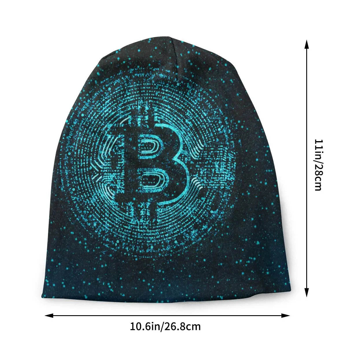 Bitcoin, Moneda Digitală Sepci Hip Hop Toamna Iarna în aer liber Chelioși Căciuli Palarie Unisex Barbati Femei Homme Cald Capota Pălărie Tricot Imagine 1