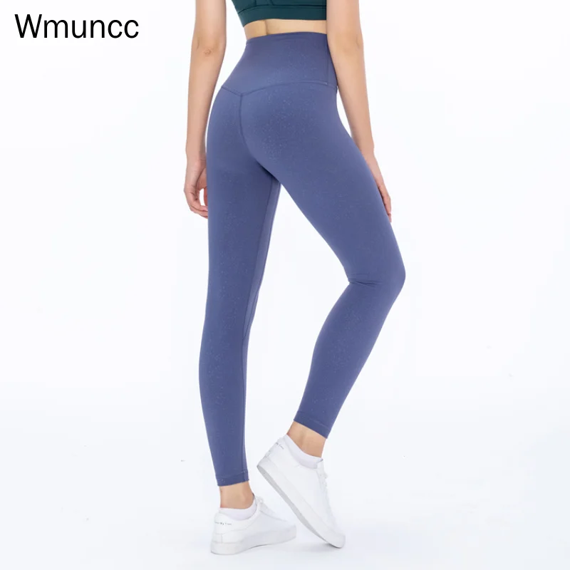 Wmuncc CLASSIC Nylon Spandex Nud Sentiment Strans Pantaloni Sport pentru Femei Fitness Abdomen Yoga Jambiere Calitate de Top S-XL Imagine 2