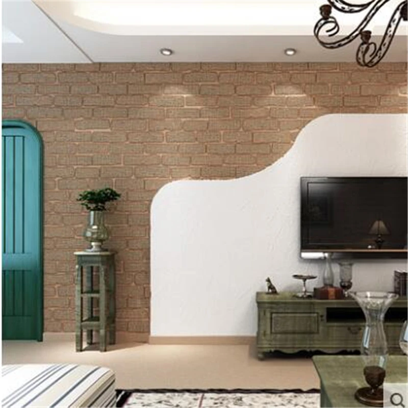 beibehang de Înaltă calitate moderne, Chineză simplă cărămidă model non-țesute camera de zi dormitor fundal tapet de perete gri Imagine 2