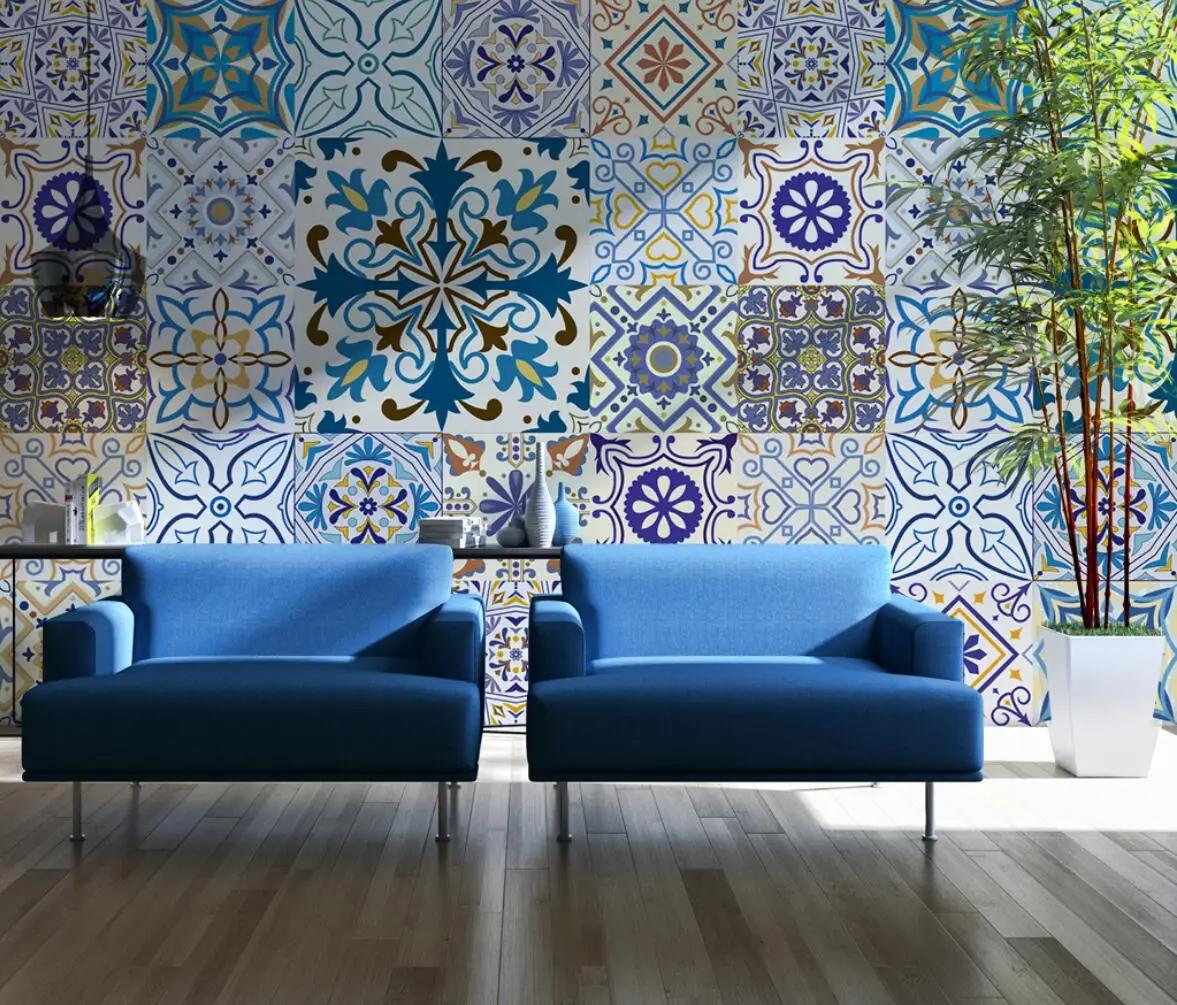 beibehang personalizate European model geometric Murale, imagini de Fundal pentru Camera de zi TV Canapea Dormitor Decor Acasă 3D Tapet decor Imagine 2