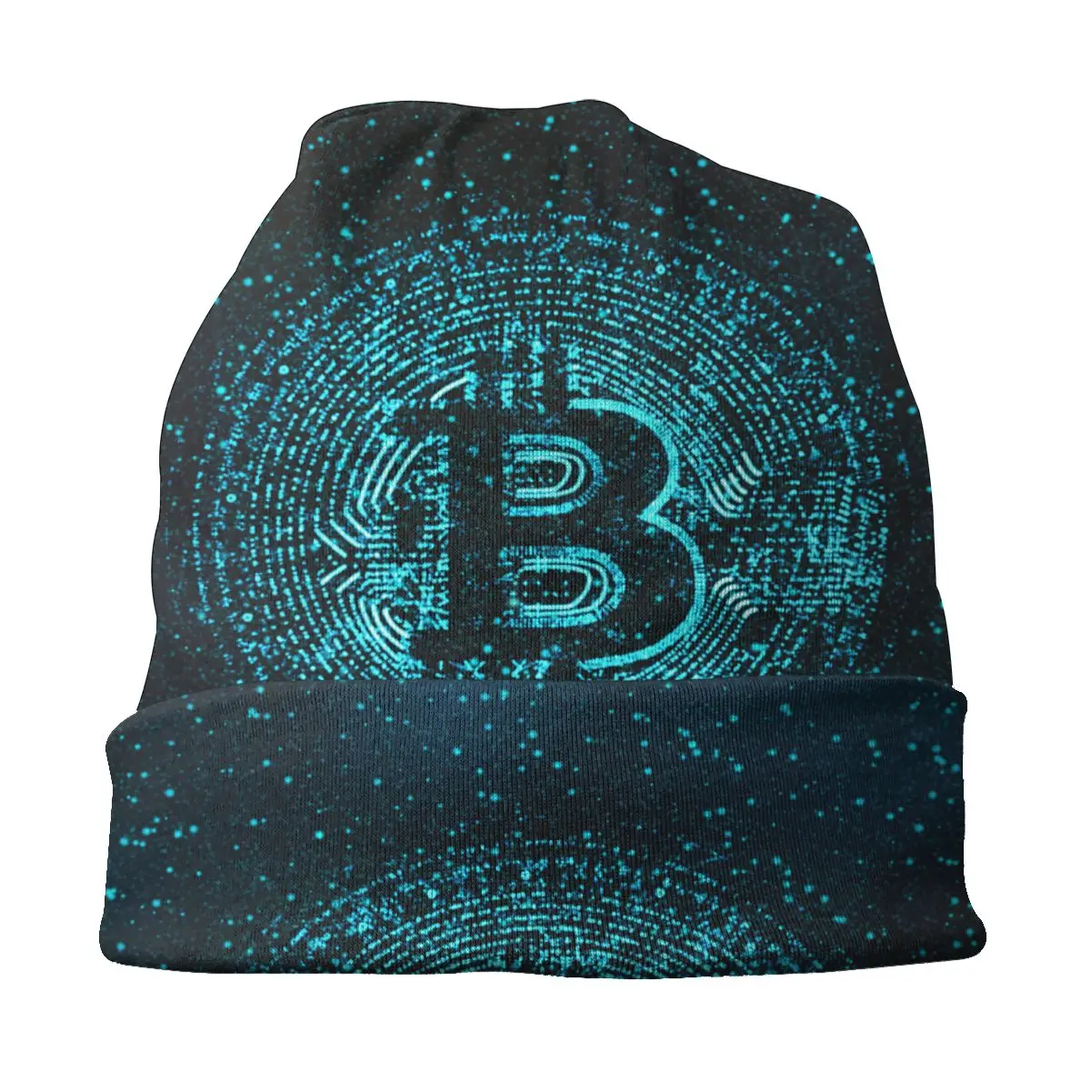 Bitcoin, Moneda Digitală Sepci Hip Hop Toamna Iarna în aer liber Chelioși Căciuli Palarie Unisex Barbati Femei Homme Cald Capota Pălărie Tricot Imagine 2