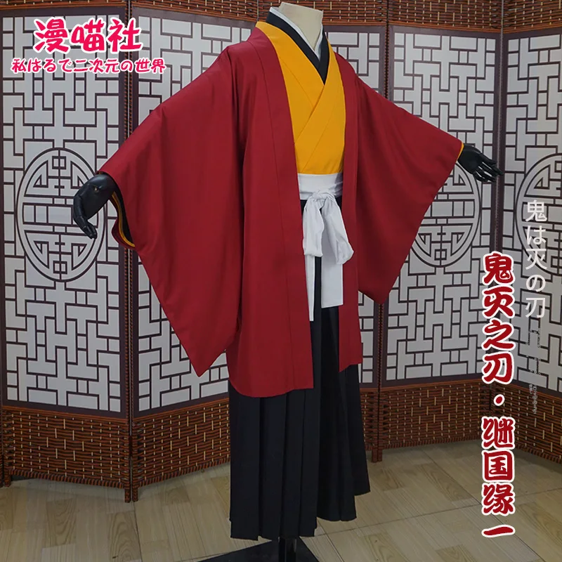 De Vânzare La Cald Demon Slayer Keikoku Enichi Costume Cosplay Kimono Rochie Nouă Imagine 3