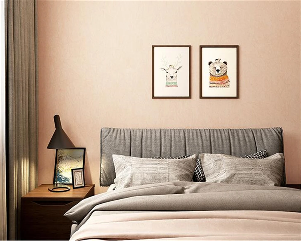 Beibehang Elegant de culoare solidă dormitor sufragerie living tapet Caracteristica rola de tapet pentru Living Home Decor Imagine 3