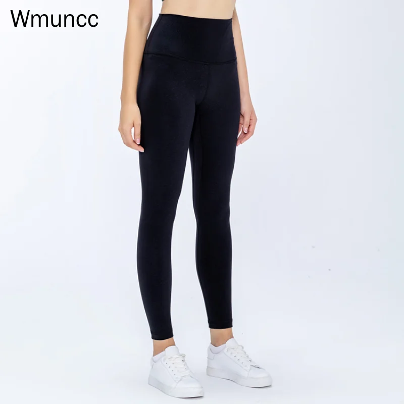 Wmuncc CLASSIC Nylon Spandex Nud Sentiment Strans Pantaloni Sport pentru Femei Fitness Abdomen Yoga Jambiere Calitate de Top S-XL Imagine 3