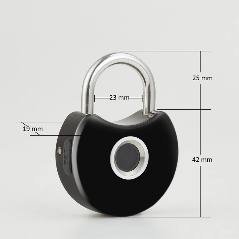 Rezistent la apa Smart Lacăt Tuya Bluetooth Mini Portabil de Amprente Biometric Lacăt Cu Cheile USB Anti-furt Cabinet de Blocare a Ușii Imagine 3