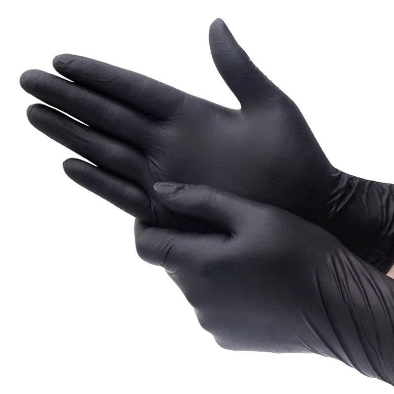 PVC negru Mănuși de Unică folosință 100 Buc / Cutie Tatuaj Manusa Praf de Protecție Salon de coafură Multifuncționale Accesorii Tatuaj Nou Imagine 3