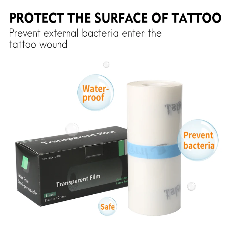 1buc Tatuaj Reparații Autocolante 10M*15CM Bandaj Medical Respirabil Impermeabil Pentru Tatuaj Rana de Reparare Film Bandă de Protecție Autocolant Imagine 3