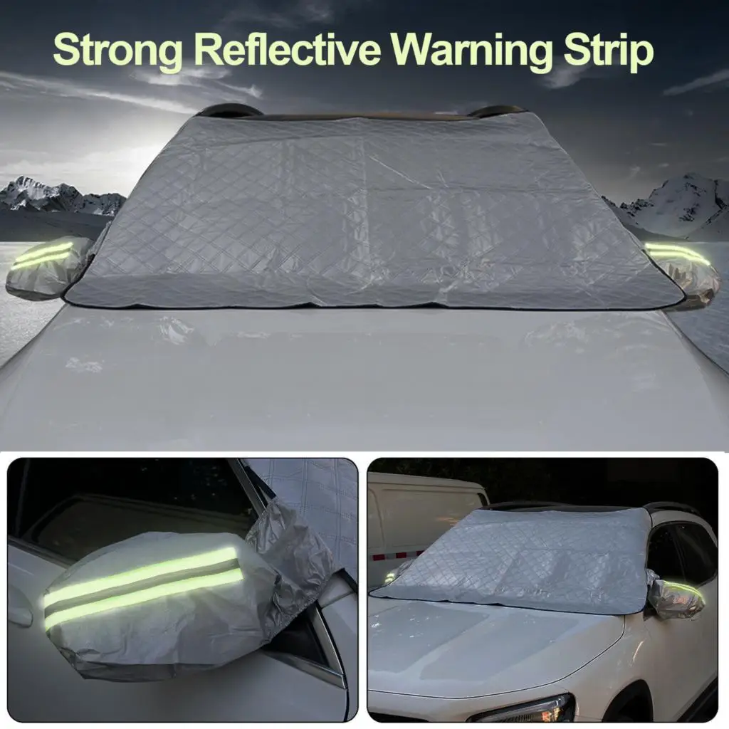 APKTNKA Magnetic de Iarnă, Mașini de Zăpadă Scut Auto Parbriz stratul de Zăpadă parasolar Impermeabil Protector Auto Parbriz, Capac Imagine 4