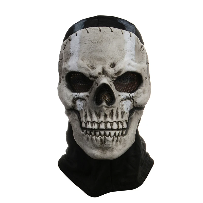 Fantoma Masca Craniu Cosplay Unisex Latex Acoperit Capul Cyberpunk Casca Efectua Costum Pentru Petrecerea De Prop Imagine 4