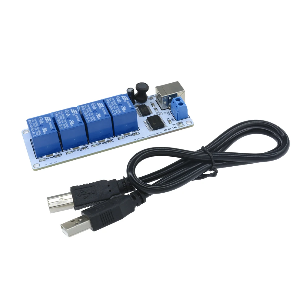 4 Canale USB 5V 12V Releu Automatizare Modulul Computer de Bord Control Pentru Arduino, PIC DSP AVR Cu cablu USB SRD-12VDC-SL-C Imagine 5