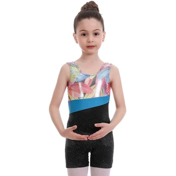 Noi Fetele Copilul Gimnastica Fustei de Balet Tricouri Haine Dans Poarte Costume de Dans Tricouri Body pentru Dans