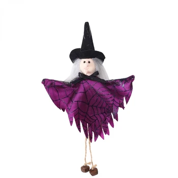 2 buc Decoratiuni de Halloween Dovleac de Halloween Fantoma Vrajitoarei Doll Party Doll Pandantiv Petrecere DIY Decorare Copil Cadou