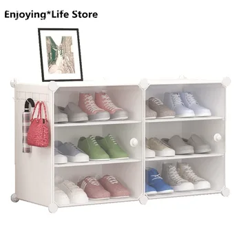 Simplu pantofar Modern Raft de Pantofi Acasă Multi-funcție Dormitor Shoe Rack Cabinet de Stocare din Plastic Rack
