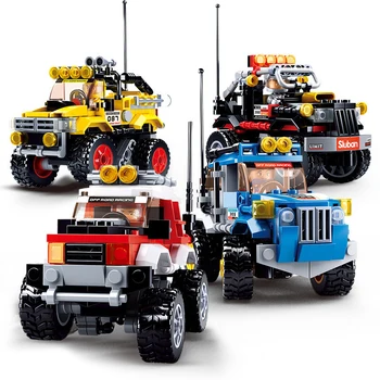 Viteza de Campioni de Curse Cuceritorul Off-Road Masina de autovehicule SUV Blocuri Kit Cărămizi Classic Moc Model de Jucarii Pentru Copii Cadouri