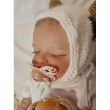 Realiste Copilul Papusa Mobile cu Capul Membrele Sofisticate Renăscut Baby Doll Închide Ochii pentru Femei Barbati Cupluri 2,4 KG