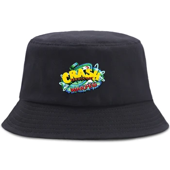 Jocul Crash Bandicoot Părinte-copil Găleată Pălărie de Vară Panama Găleată cu Capac Moda Băieți Fete Adolescent Hip Hop Harajuku Pălărie de Pescar