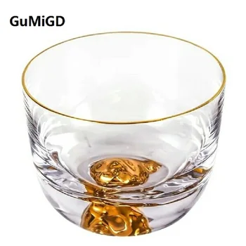 Japonez sticlă lucrate manual rezistente la căldură cristal transparent Tibet gold cup Master Cupa Muntele Fuji ceașcă ceașcă de ceai