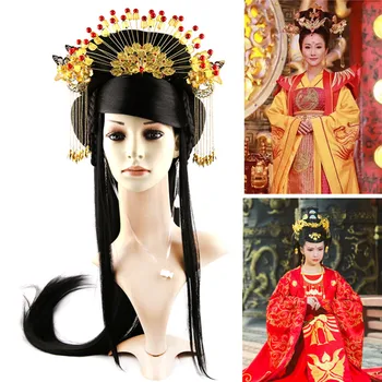 vechi regina cosplay accesorii de par lungi în formă de prințesă accesorii de par dinastiei tang cosplay pentru femei