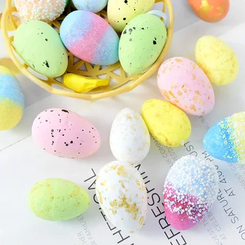 Spuma de Ouă de Paști Set Cu Cos de Paste Decoratiuni Pictate Păsări Ouă Porumbei DIY Meșteșug Copii Cadou Favoarea Acasă de Paște Decor