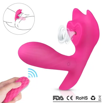 Invizibil Wireless Vibratoare Chilotei Vibrator Vibrator de Control de la Distanță Jucarii Sexuale pentru Femei Masturbator Suge Clitorisul Stimulator