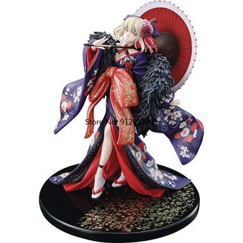 27cm Sabie Kimono Figura Soarta FGO MODIFICA Altria Pendragon PVC Figura de Acțiune Sabie Modifica Oiran Anime Modul de Colectare de Jucării Păpușă Cadou