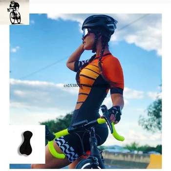 2023 Noi de imprimare Personalizate femeie ciclism jersey, Biciclete de Triatlon Purta Maneca Scurta Femei tricouri de ciclism Triatlon Salopeta