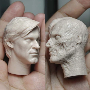 Gol Model 1/6 Scară Two-Face Omul Pe Harvey Dent Cap Sculpta Nevopsite Cap Stil De Sculptură Se Potrivesc 12
