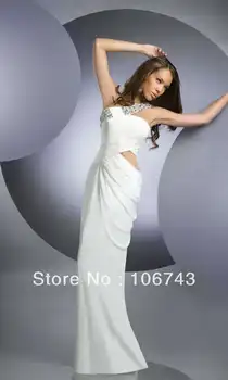 transport gratuit în 2016 cel mai bun vanzator nou stil Sexy mireasa nunta Personalizate dimensiune/culoare ștrasuri din mărgele de cristal criss-cross cina rochie de seara