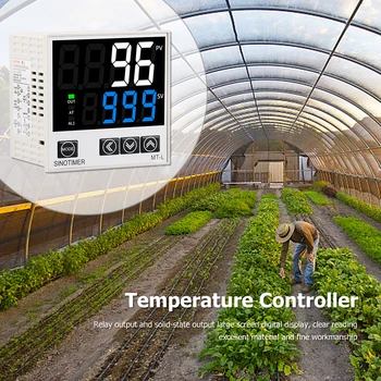 Intelligent Digital Controler de Temperatura Releului de Ieșire AC100-240V Temperatura Regulator Releu SSR K J E Termocuplu cu Alarmă
