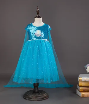 Anna Dress Rochii de Printesa Elsa Rochie Anime Cosplay Cadou Pentru Fete pentru Copii de Halloween Cosplay Costum