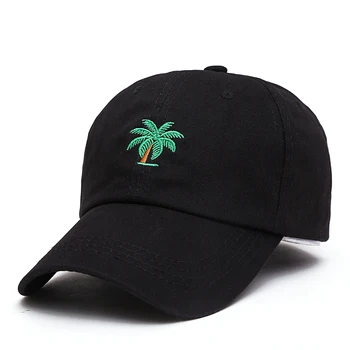 2021 Nou de Înaltă Calitate Palmieri Broderie Curbat Tata sapca Snapback Pălării Excursie Șapcă de Baseball Copaci de nucă de Cocos Pălărie Os Hip Hop Capac