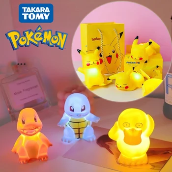 Pokemon Lumina de Noapte LED-uri Lampă de Noptieră 3D de Design Creativ, Drăguț Pikachu Dormitor Camera de zi de Decorare Jucării pentru Copii Cadouri