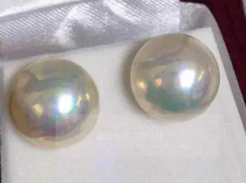 PERECHE DE MARE 12-13mm naturale south sea autentic alb perla cercei 14k