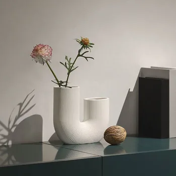 Nordic Vaza Ceramica Simplu Ghiveci Acasa Accesorii Decor Camera De Zi Interior De Birou Desktop Masă Dormitor Decor Gradina