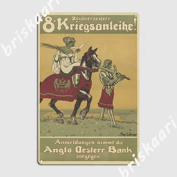 Vintage Primul Război Poster Rusia Preda Germanii O Lecție 1914 Poster Placa De Metal A Crea Camera De Zi Tin Semn Poster