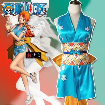 Anime Nami Costume Cosplay Set Accesorii Rochie Costum Adult, Unisex Prop