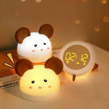 Multi-Funcția De Ceas Cu Alarmă Lumina De Noapte, Copiii De Încărcare Electronică Mic Ceas Cu Alarmă Lumina De Noapte Led Digital Ceas Cu Alarmă