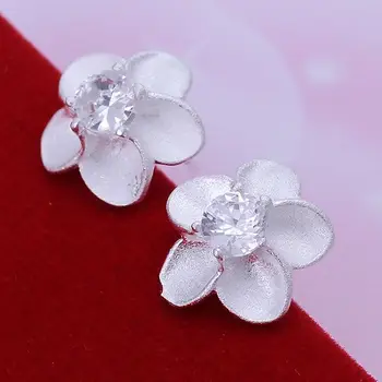 Clasic de Înaltă Calitate Moda Bijuterii de Culoare de Argint en-Gros de Cercei Pentru Femei White Stone Rose Cercei Agtaiyaa LQ-E179
