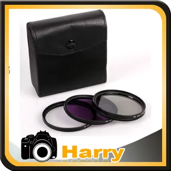 4 in1 49mm kit Filtru UV, FLD CPL Polarizare Circulara + Filtru Caz Sac de aparat de Fotografiat lentile cu filtru 49mm