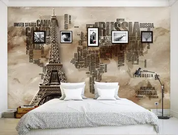 Personalizat impermeabil hârtie 3D tapet Modern abstract alfabetul turn living, dormitor, TV fundal imagini de fundal fotografie murală 2020