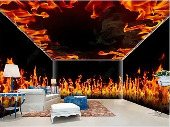 Foto personalizat tapet pentru pereti 3d murală Modernă HD ardere cu flacără de fundal pictura decorativa toată casa peretele din fundal
